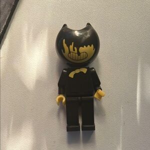 Bendy and the Ink machine Lego figure Black and Yellow
